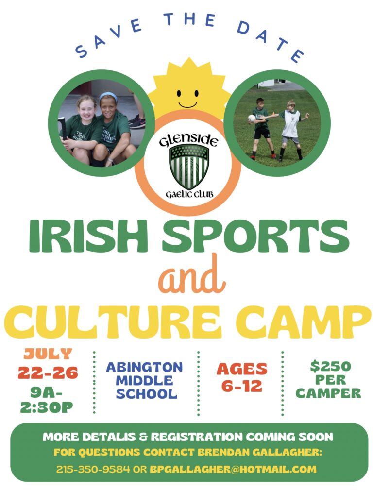 Summer Camp Registration Glenside Gaelic Club